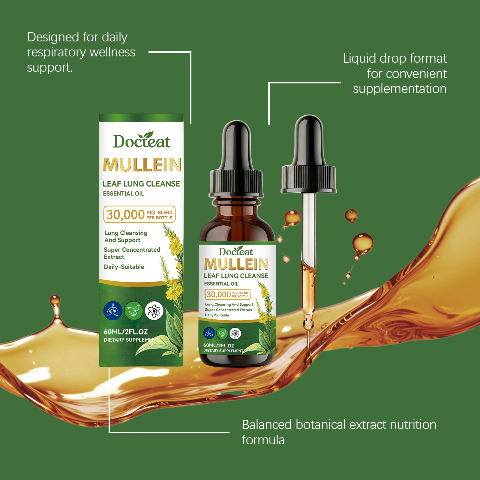 Жидкие капли из листьев коровя – обзор и цена Herbal Wellness Tincture